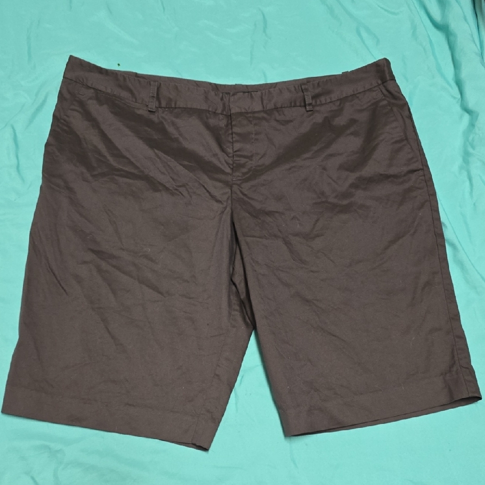 Mossimo Supply Co. Dark Brown Flat Front Shorts